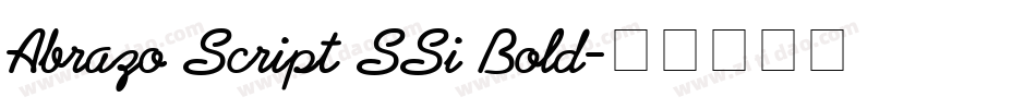 Abrazo Script SSi Bold字体转换